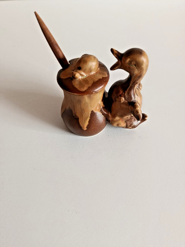 Moutardier zoomorphe grès - moutardier,
