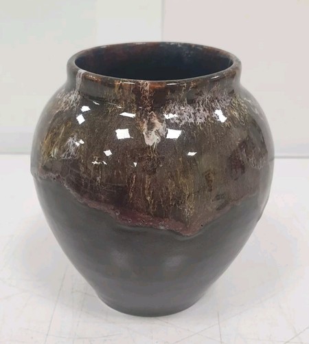 Ancien vase faience irisee - vase,